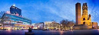 Kurfürstendamm With Kaiser Wilhelm Gedächtnis Kirche And Europa Centre, Berlin, Germany