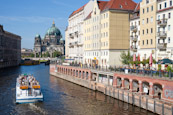 Nikolaiviertel And River Spree, Berlin, Germany