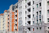 Decorated Plattenbau Block On Stendaler Straße, Hellersdorf, Marzahn Hellersdorf, Berlin, Germany