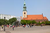 Marienkirche And Neptunbrunnen, Berlin, Germany