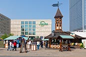 Alexanderplatz With Spring Market And Galeria, Berlin, Germany