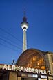 Television Tower And Alexanderplatz Sign, Berlin, Germany