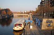 River Spree From Liebknechtbrücke With DDR Museum, Berlin, Germany