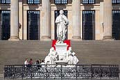 Schiller Statue In Front Of Konzerthaus On Gendarmenmarkt, Berlin, Germany