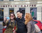 Kim Jong Un Impersonator At Checkpoint Charlie, Berlin