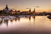 Thumbnail image of View of the Altstadt over the River Elbe, Dresden, Saxony, Germany