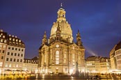 Frauenkirche And The Neumarkt, Dresden, Saxony, Germany